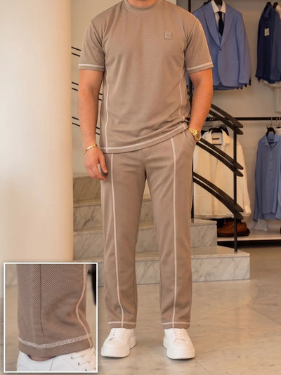 Contrast Stitch Summer Tracksuit